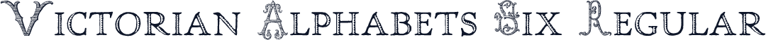 Victorian Alphabets Six Regular