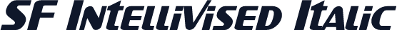 SF Intellivised Italic