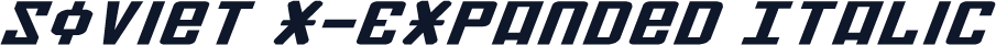 Soviet X-Expanded Italic