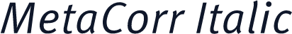 MetaCorr Italic