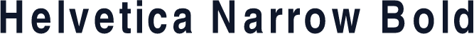 Helvetica Narrow Bold