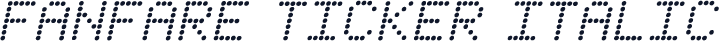 Fanfare Ticker Italic