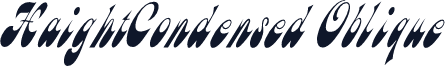 HaightCondensed Oblique