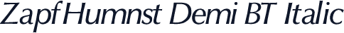 ZapfHumnst Demi BT Italic