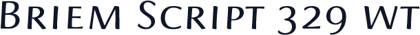 Briem Script 329 wt
