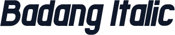 Badang Italic