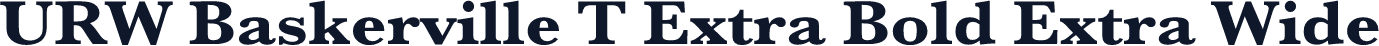 URW Baskerville T Extra Bold Extra Wide