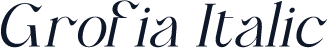Grofia Italic