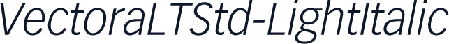 VectoraLTStd-LightItalic