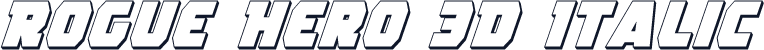 Rogue Hero 3D Italic