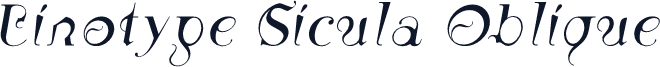 Linotype Sicula Oblique