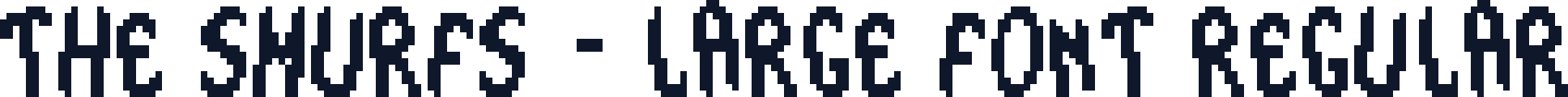 The Smurfs - Large Font Regular