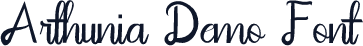 Arthunia Demo Font