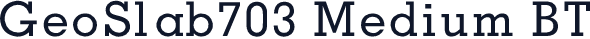 GeoSlab703 Medium BT