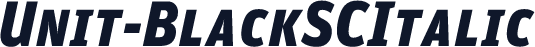 Unit-BlackSCItalic