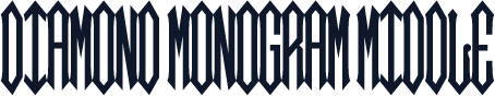 Diamond Monogram Middle