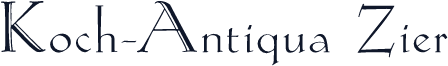 Koch-Antiqua Zier