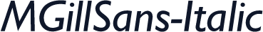 MGillSans-Italic