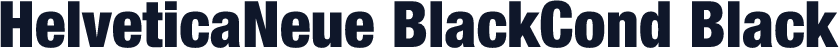 HelveticaNeue BlackCond Black