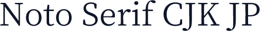 Noto Serif CJK JP