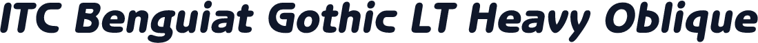 ITC Benguiat Gothic LT Heavy Oblique