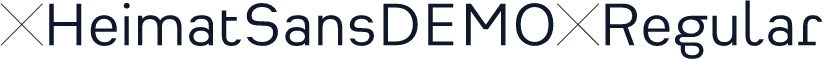 ☞HeimatSansDEMO-Regular