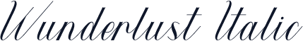 Wunderlust Italic