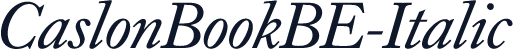 CaslonBookBE-Italic