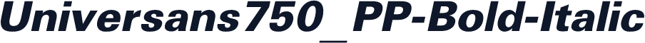 Universans750_PP-Bold-Italic