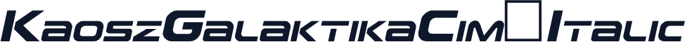 KaoszGalaktikaCim-Italic