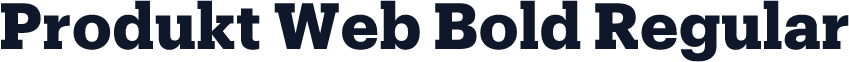 Produkt Web Bold Regular