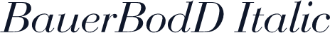 BauerBodD Italic