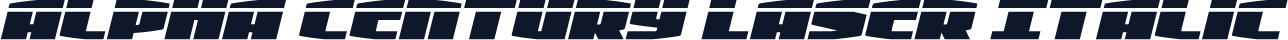 Alpha Century Laser Italic
