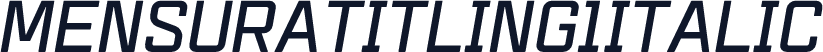 MensuraTitling1Italic