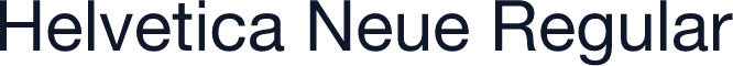 Helvetica Neue Regular