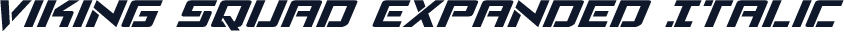 Viking Squad Expanded Italic