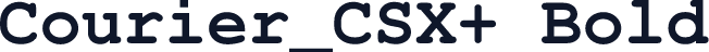 Courier_CSX+ Bold
