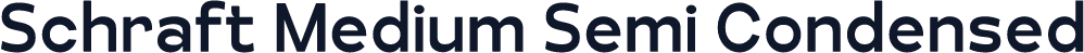Schraft Medium Semi Condensed