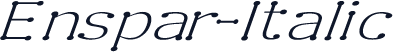 Enspar-Italic