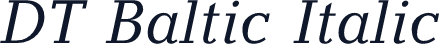 DT Baltic Italic