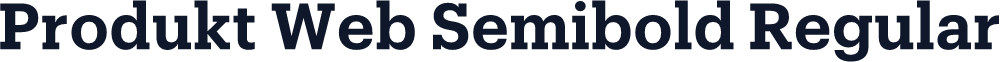 Produkt Web Semibold Regular