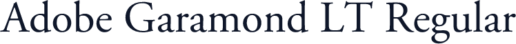 Adobe Garamond LT Regular
