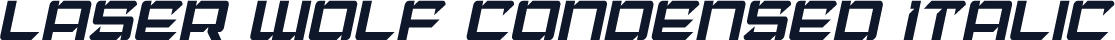 Laser Wolf Condensed Italic