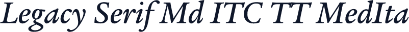 Legacy Serif Md ITC TT MedIta