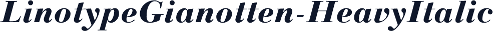 LinotypeGianotten-HeavyItalic