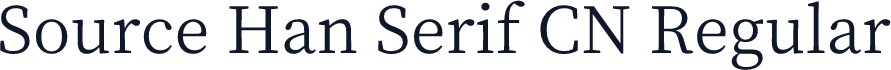 Source Han Serif CN Regular