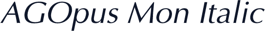 AGOpus Mon Italic