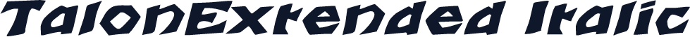 TalonExtended Italic
