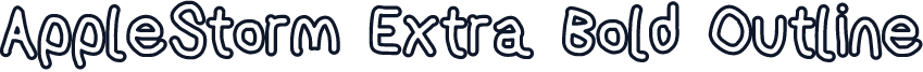 AppleStorm Extra Bold Outline