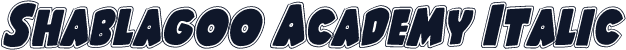 Shablagoo Academy Italic